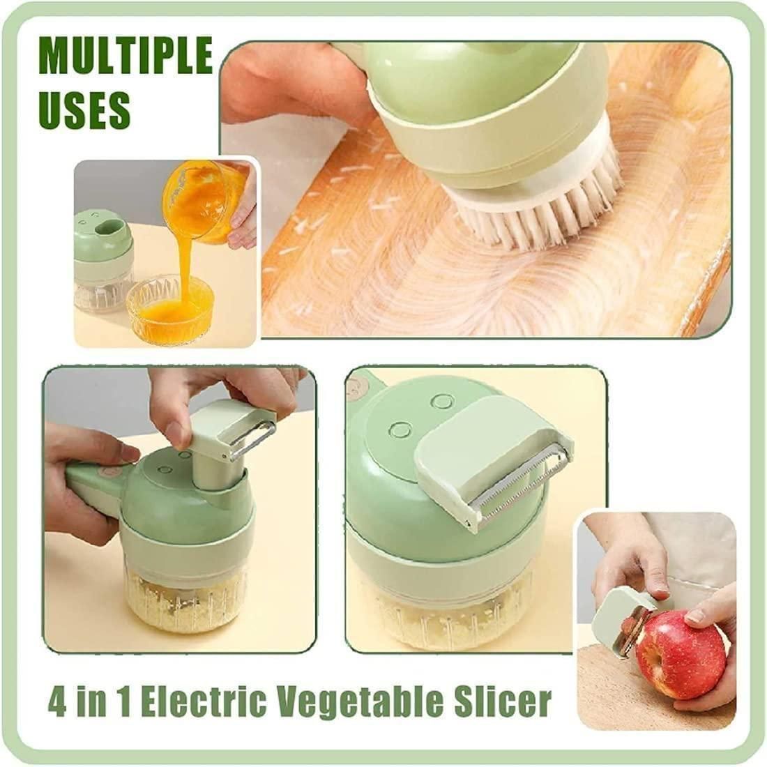 ChopSwift 4-in-1 Portable Electric Vegetable Cutter