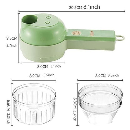 ChopSwift 4-in-1 Portable Electric Vegetable Cutter